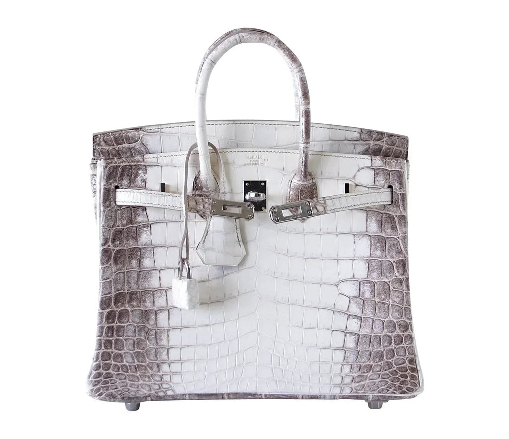 👜Birkin 25 Bag Blanc Himalaya Exquisite Jewel Palladium Hardware