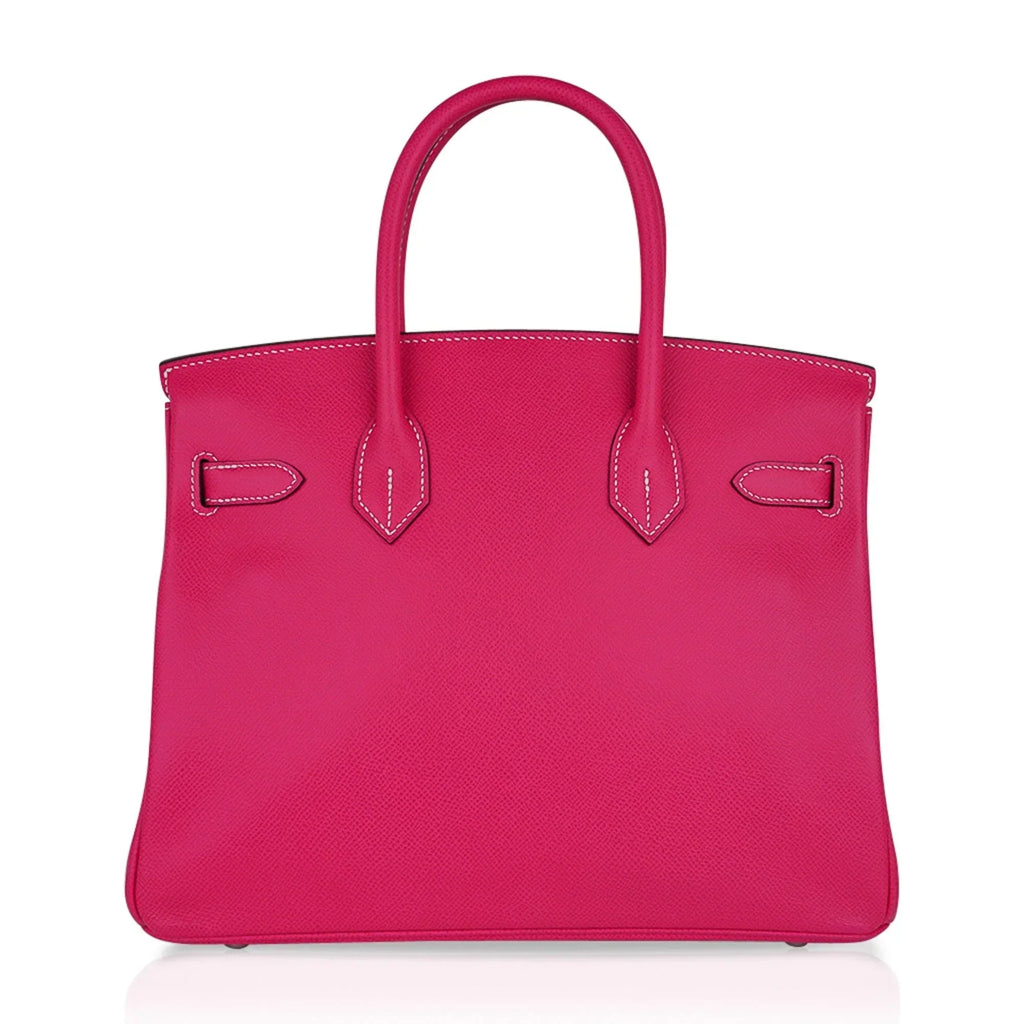 👜Birkin 30 Bag Rose Tyrien Candy Epsom Limited Edition Palladium