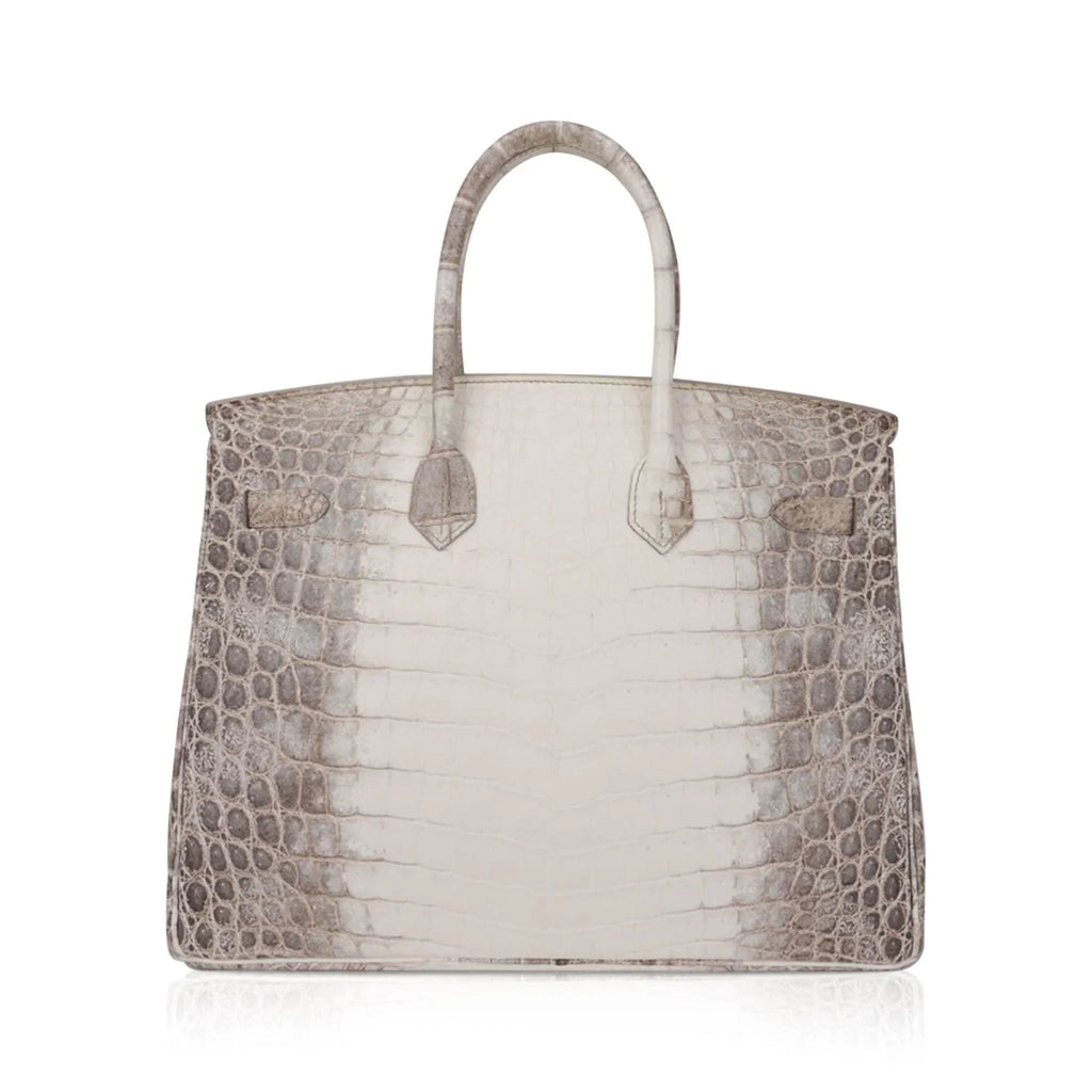 👜Birkin 35 Diamond Blanc Himalaya Matte Crocodile Limited Edition Bag