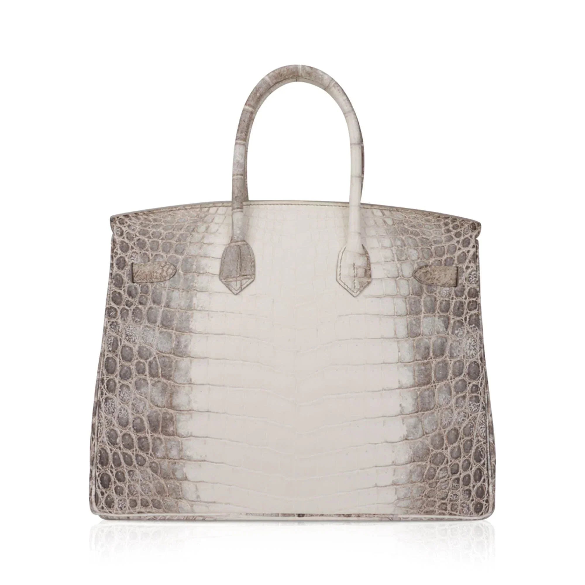 👜Birkin 35 Diamond Blanc Himalaya Matte Crocodile Limited Edition Bag