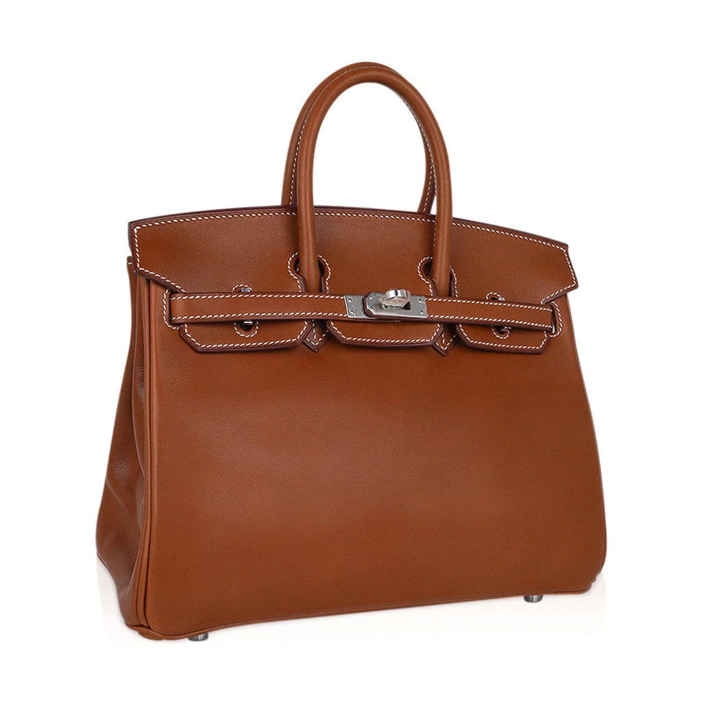 👜Limited Edition Birkin 25 Fauve Barenia Leather Bag Palladium Hardware