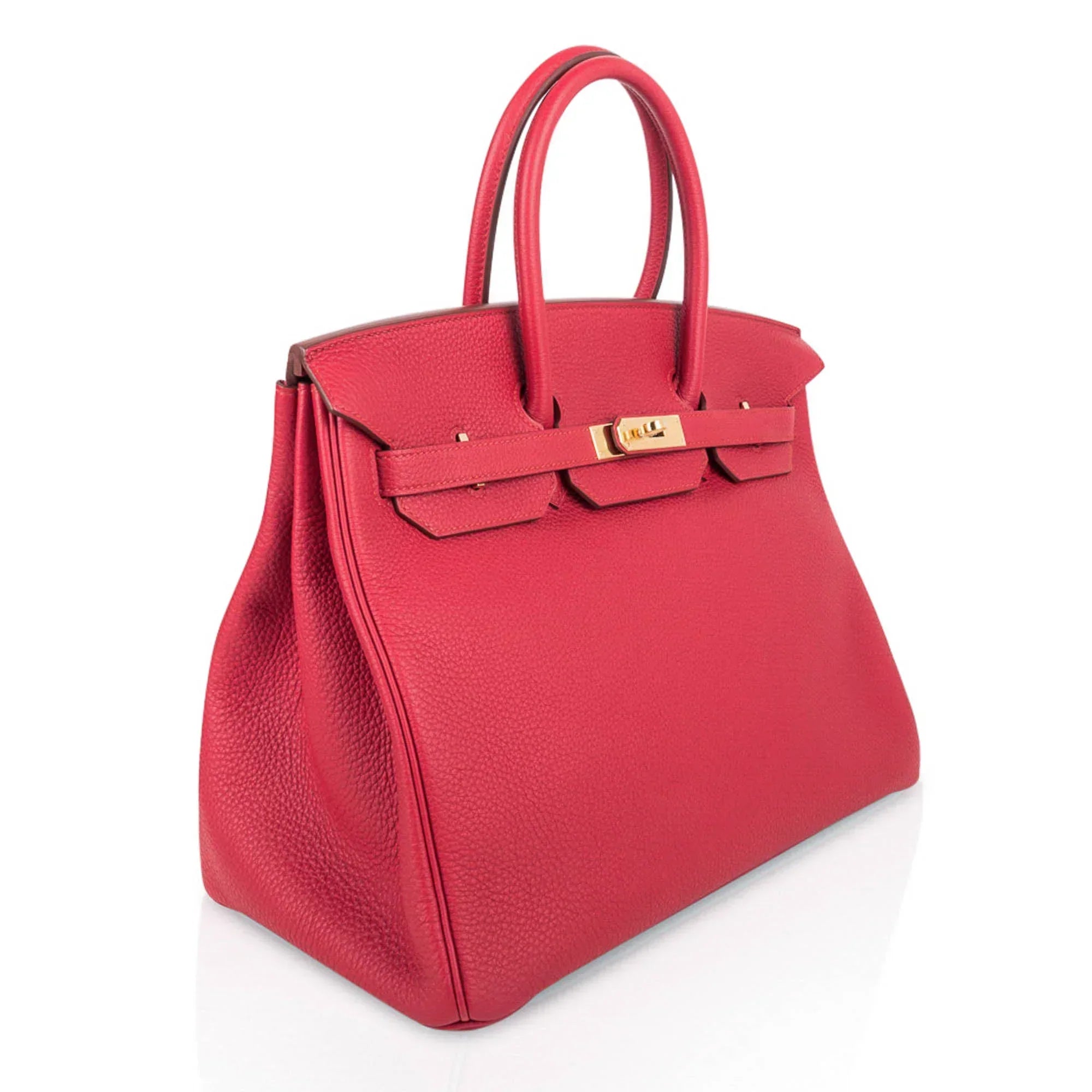👜Birkin 35 Bag Vermillion Togo Leather with Gold Hardware