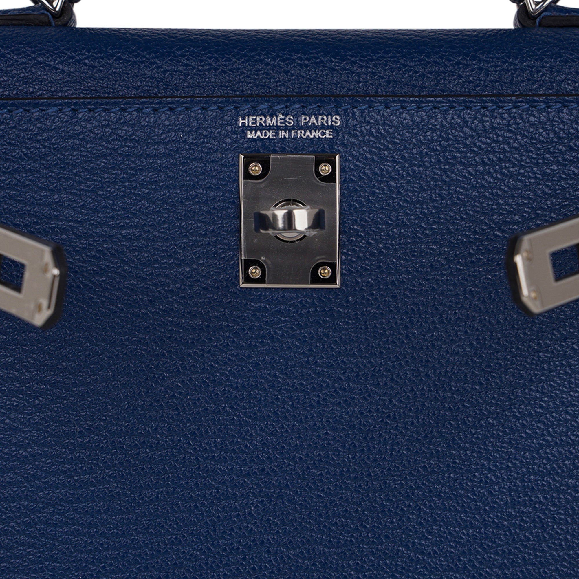 👜Special Order HSS Verso Mini Kelly 20 Sellier Bag Deep Bleu & Bleu Izmir Epsom Leather with Palladium Hardware