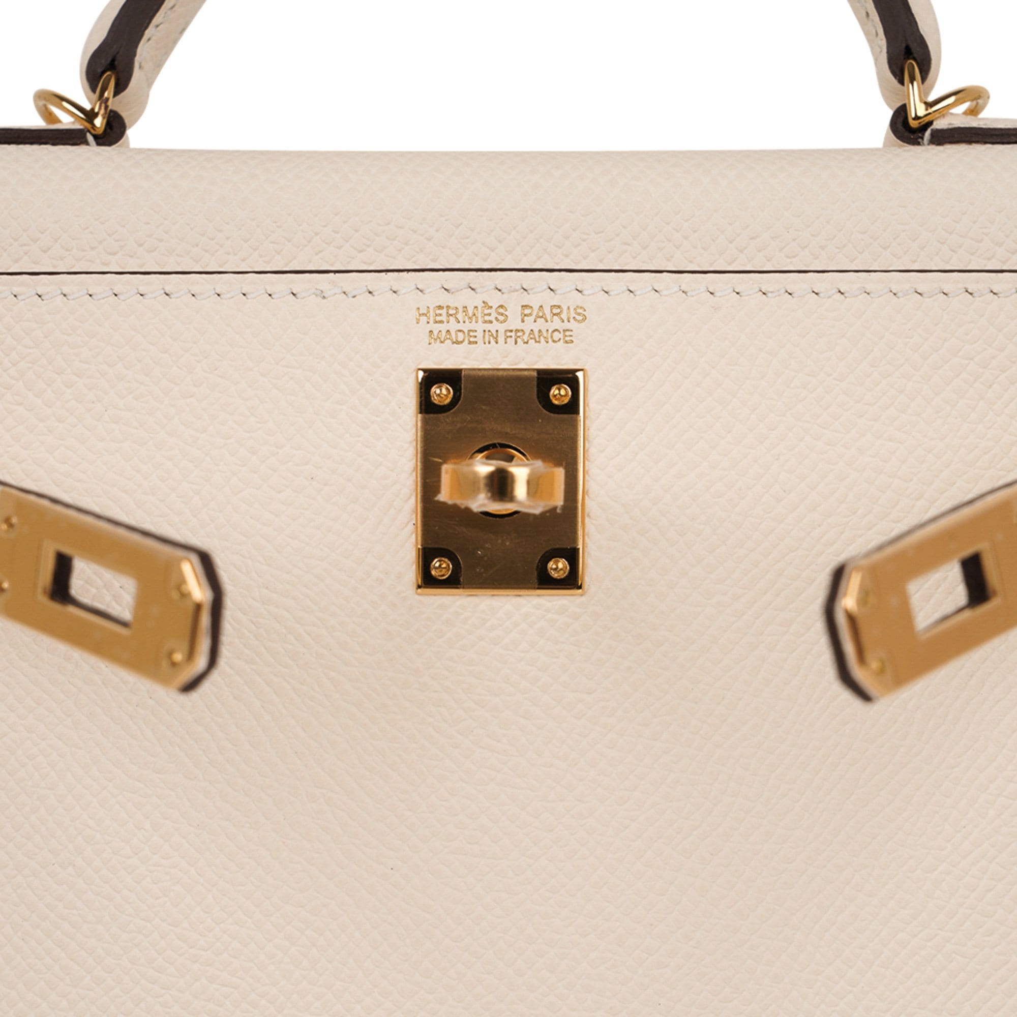👜Mini Kelly 20 Bag Sellier Nata Epsom with Gold Hardware