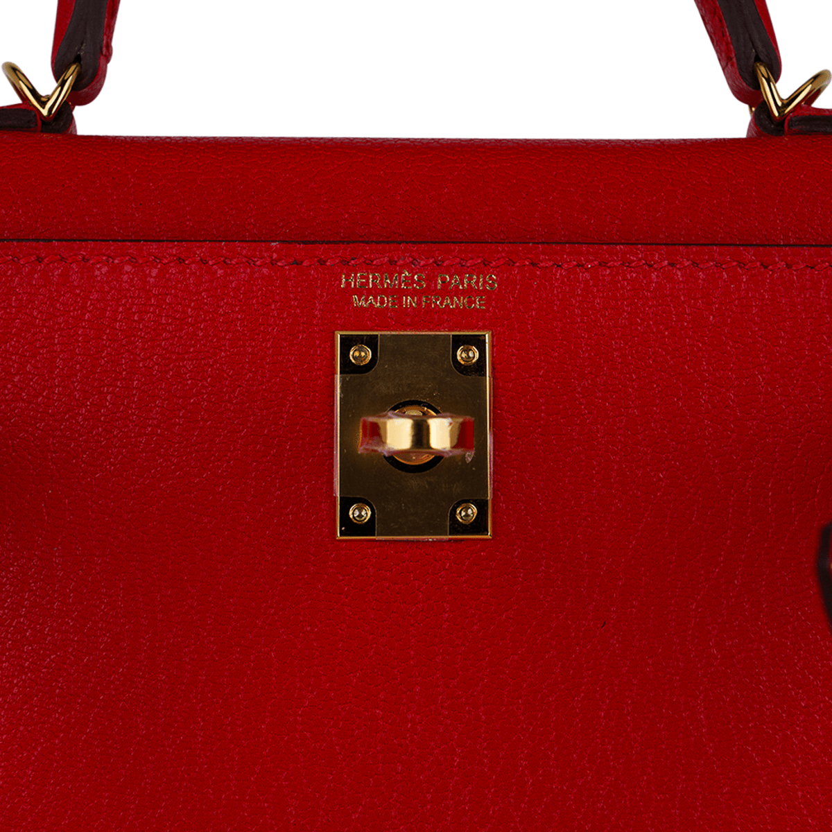 👜Kelly Sellier 20 Mini Rouge de Coeur Bag Chevre Leather Gold Hardware