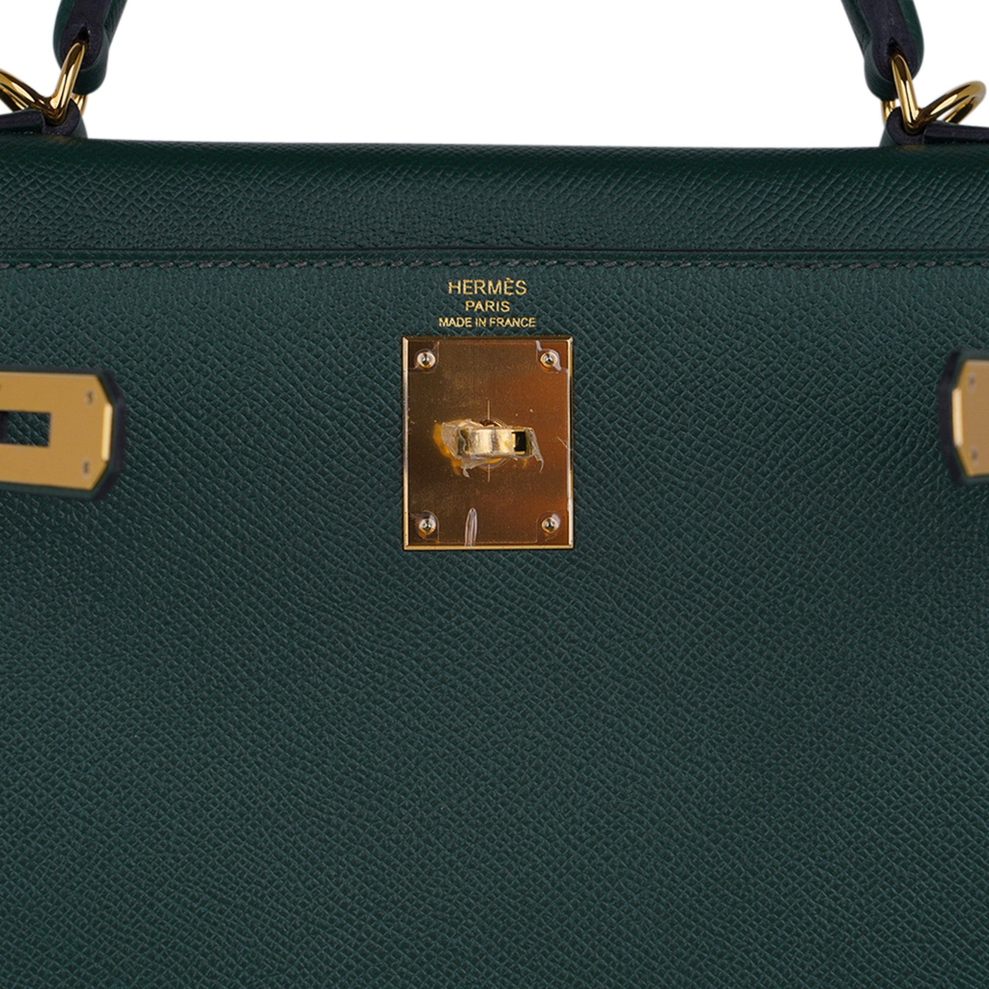 👜Kelly Sellier 28 Bag Vert Anglais Epsom Leather with Gold Hardware