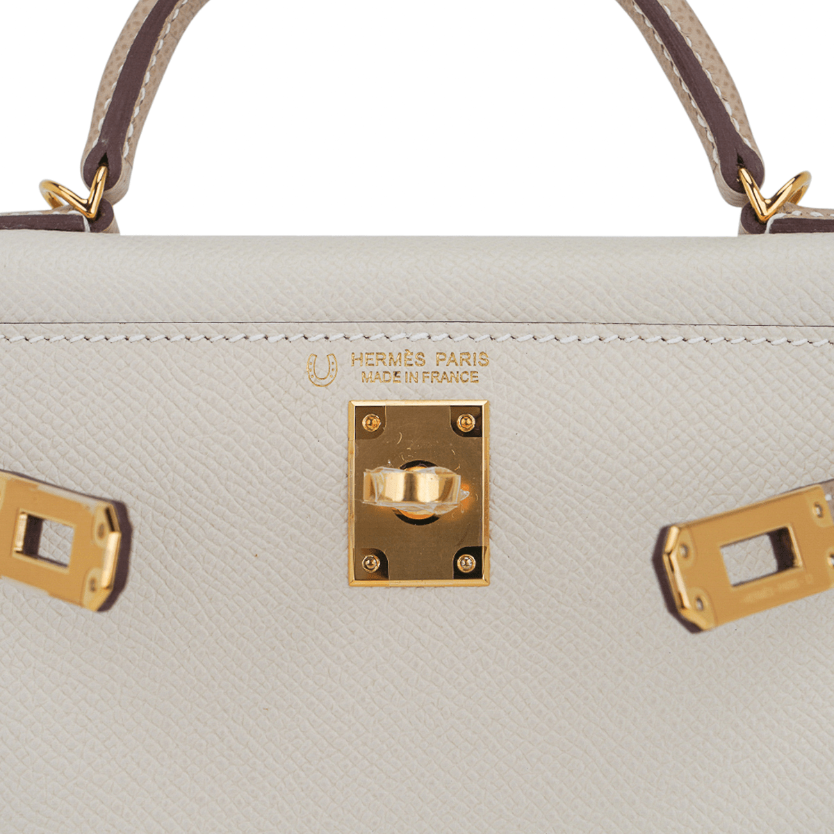 👜Special Order HSS Mini Kelly 20 Sellier Bag Nata and Trench Epsom Leather with Gold Hardware