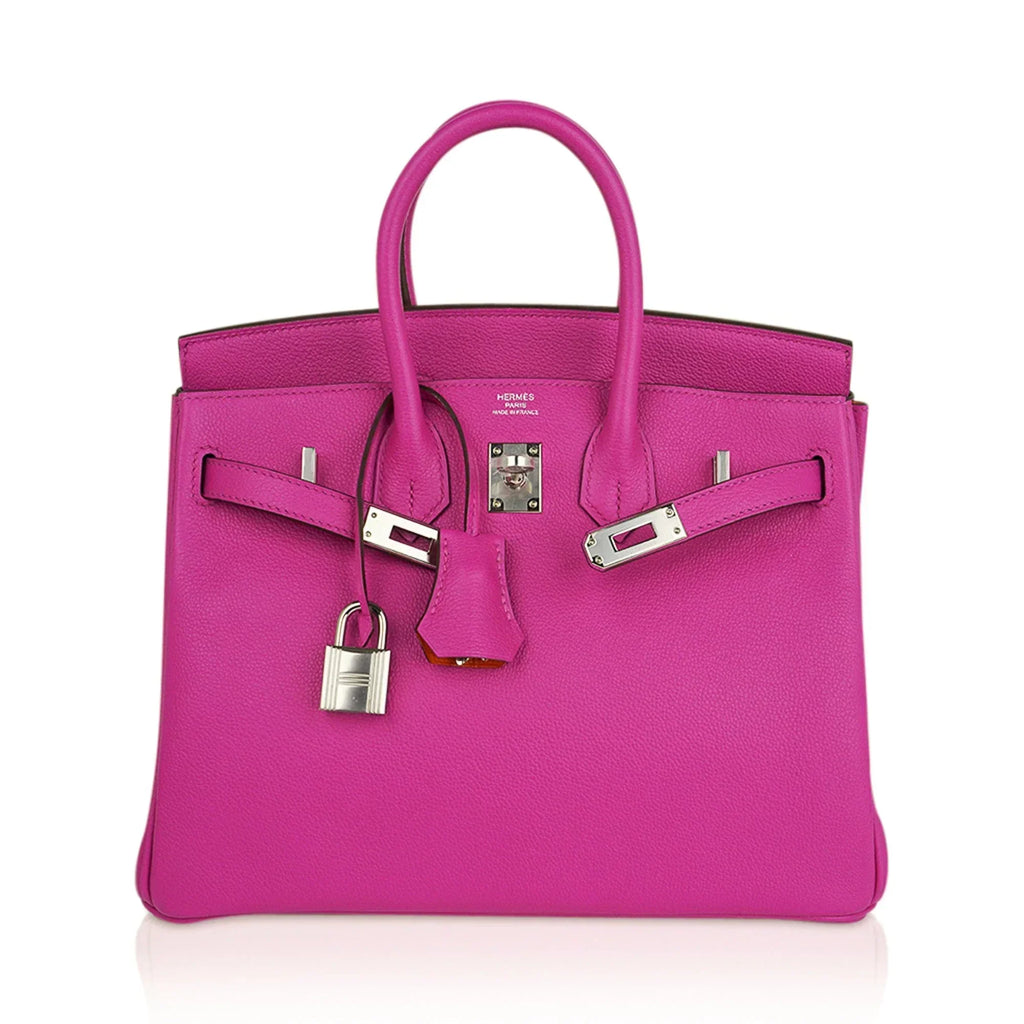 👜Verso Birkin 25 Bag Magnolia Capucine Togo Leather with Palladium Hardware
