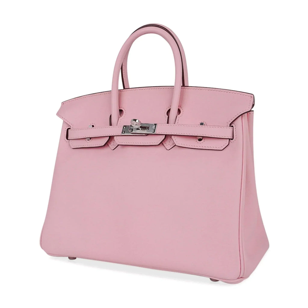 👜Birkin 25 Bag Rose Sakura Palladium Hardware Rare