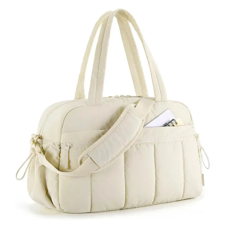 Women's Waterproof Travel/Gym/Diaper Bag – Suitable as carry-on luggage and compatible with strollers.