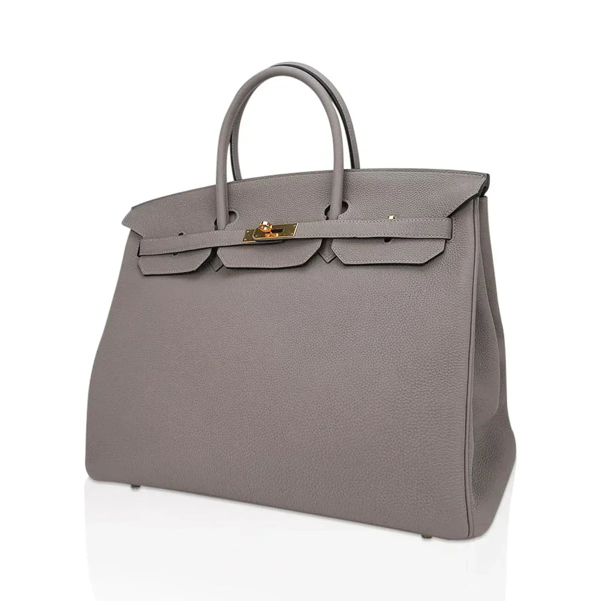 👜Birkin 40 Gris Asphalte Bag Gold Hardware Togo Leather