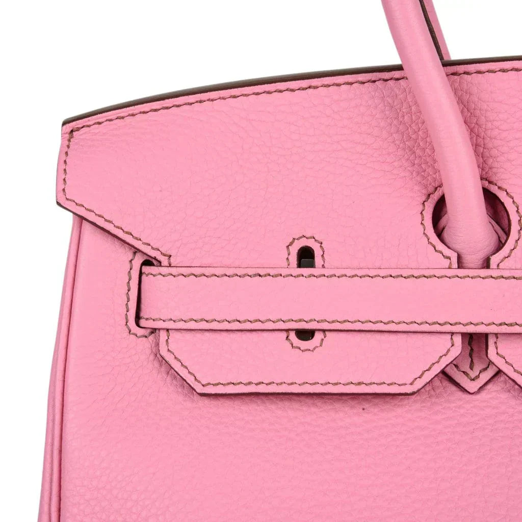 👜Birkin 35 Bag rare 5P Pink Togo Palladium Hardware