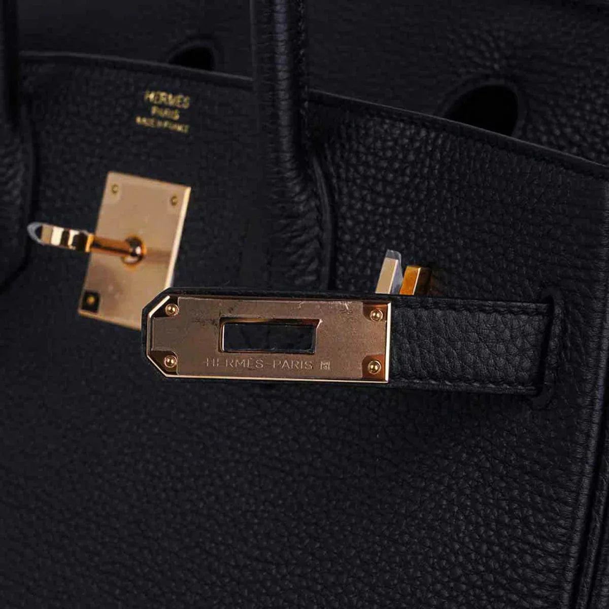 👜Birkin 30 Bag Black Togo Leather with Rose Gold Hardware