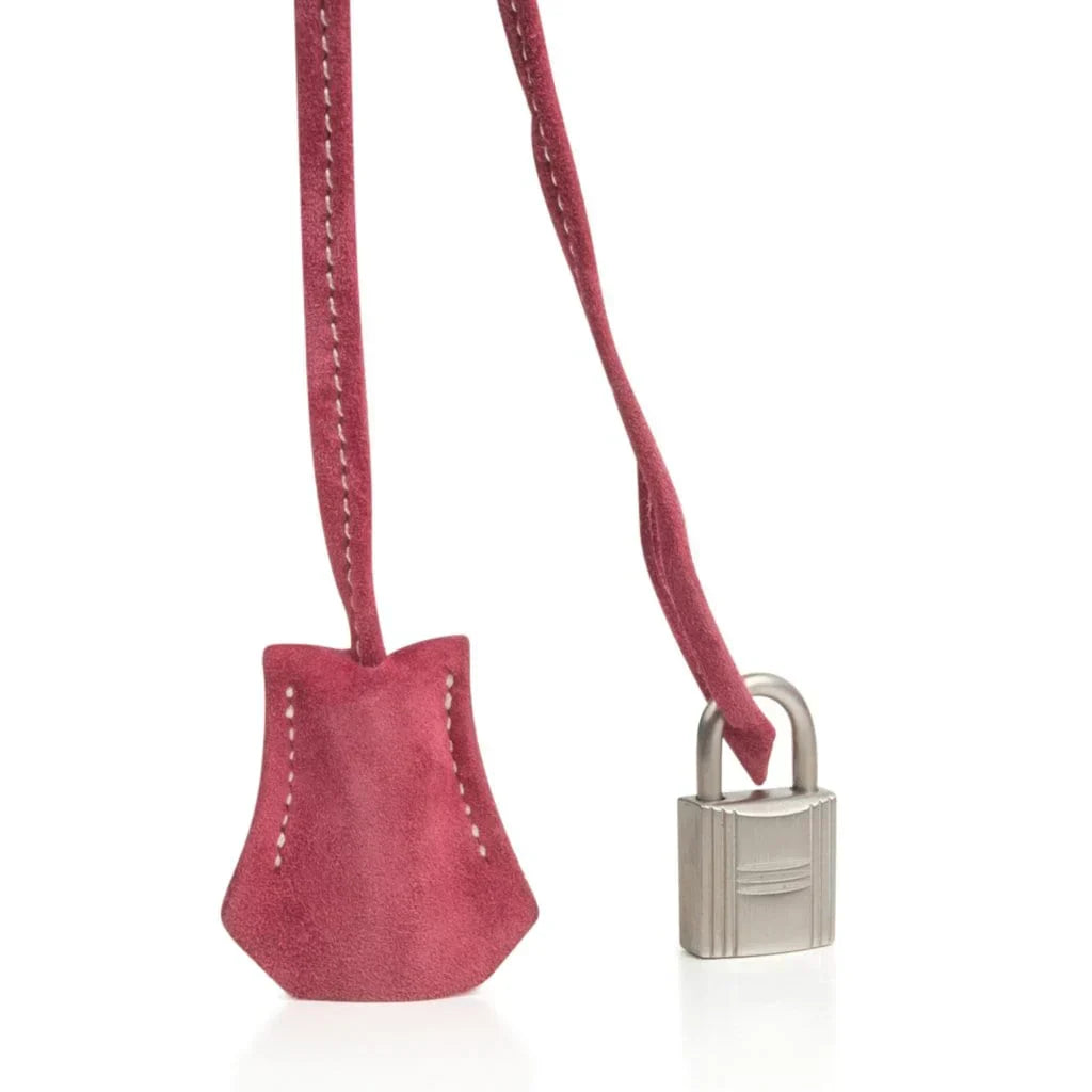 👜Birkin 35 Bag Fuchsia Pink Doblis Palladium Rare