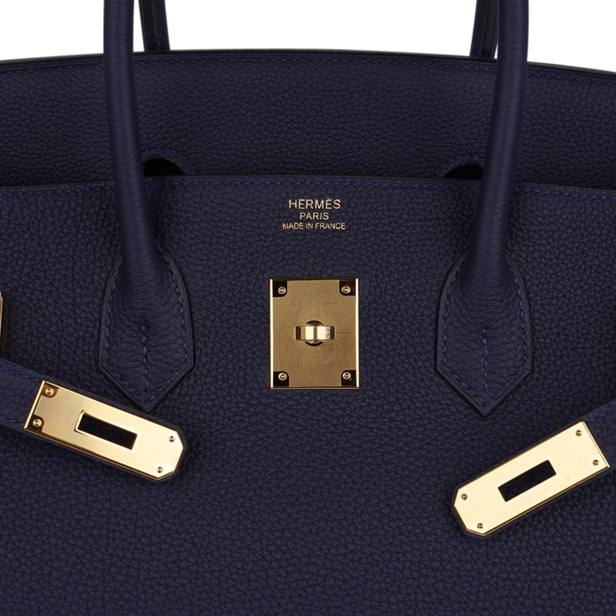 👜Birkin 35 Bag Blue Nuit Gold Hardware Togo Leather