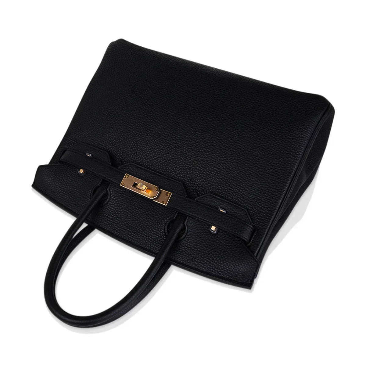 👜Birkin 30 Bag Black Togo Leather with Rose Gold Hardware