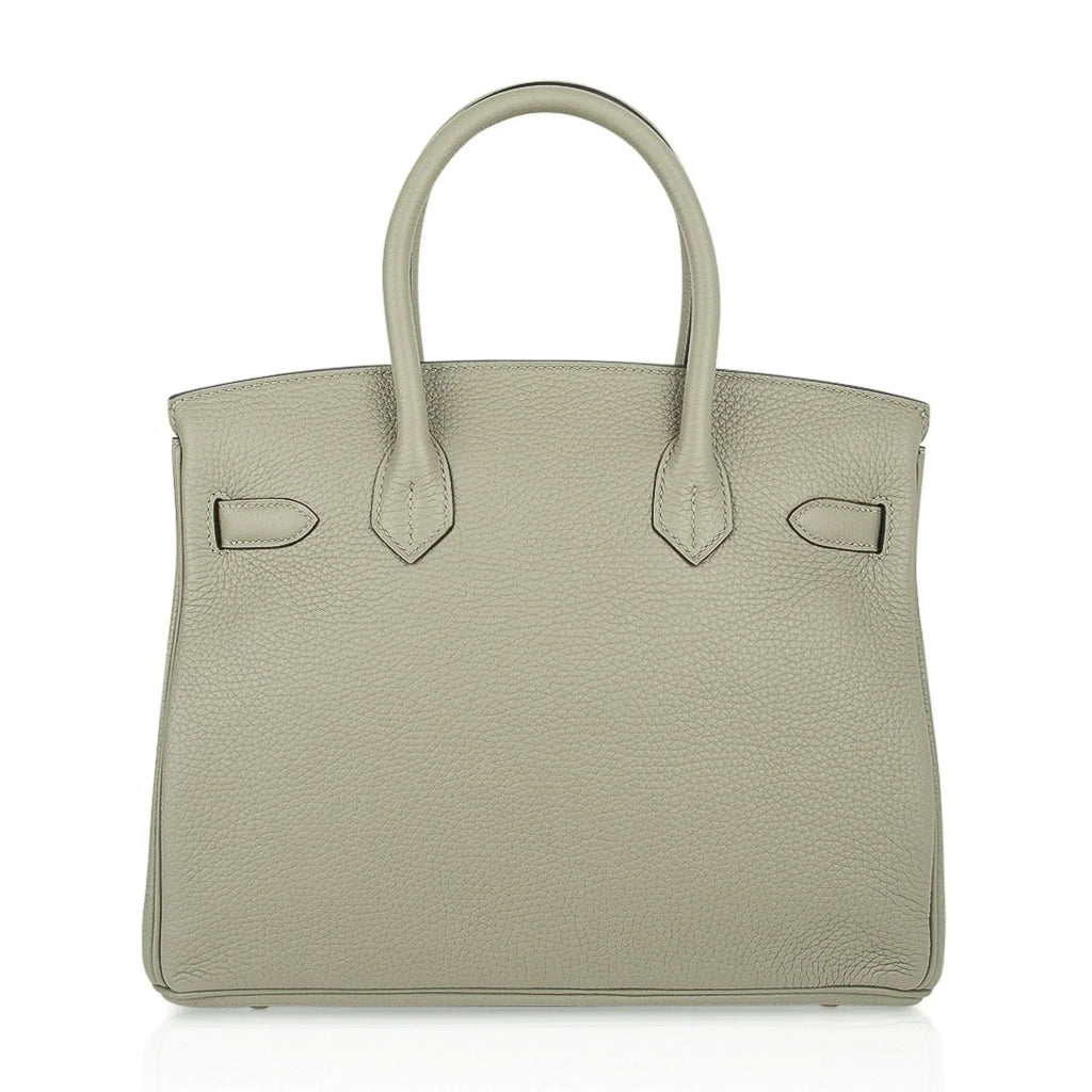 👜Birkin 30 Bag Sage (Sauge) Clemence Leather Gold Hardware