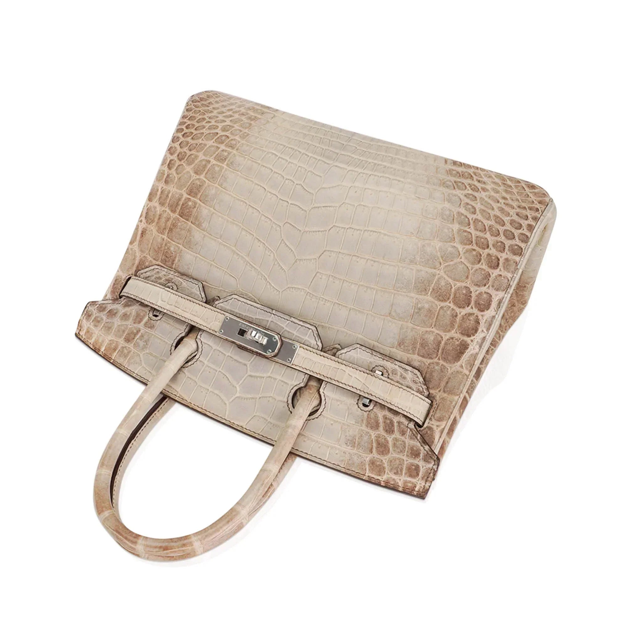 👜Birkin 30 Bag Gris Cendre Himalaya Crocodile Palladium Hardware