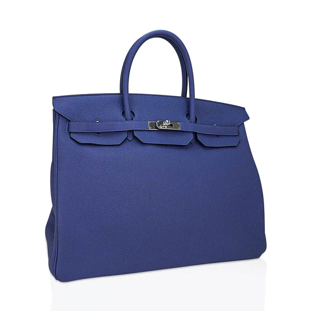 👜Limited Edition Birkin 40 Bag Blue de Prusse Togo Leather with Palladium Hardware