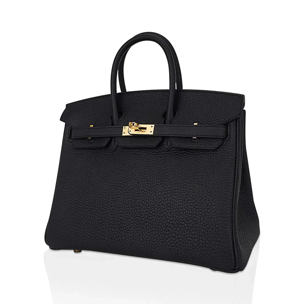 👜Birkin 25 Bag Black Togo Leather with Gold Hardware