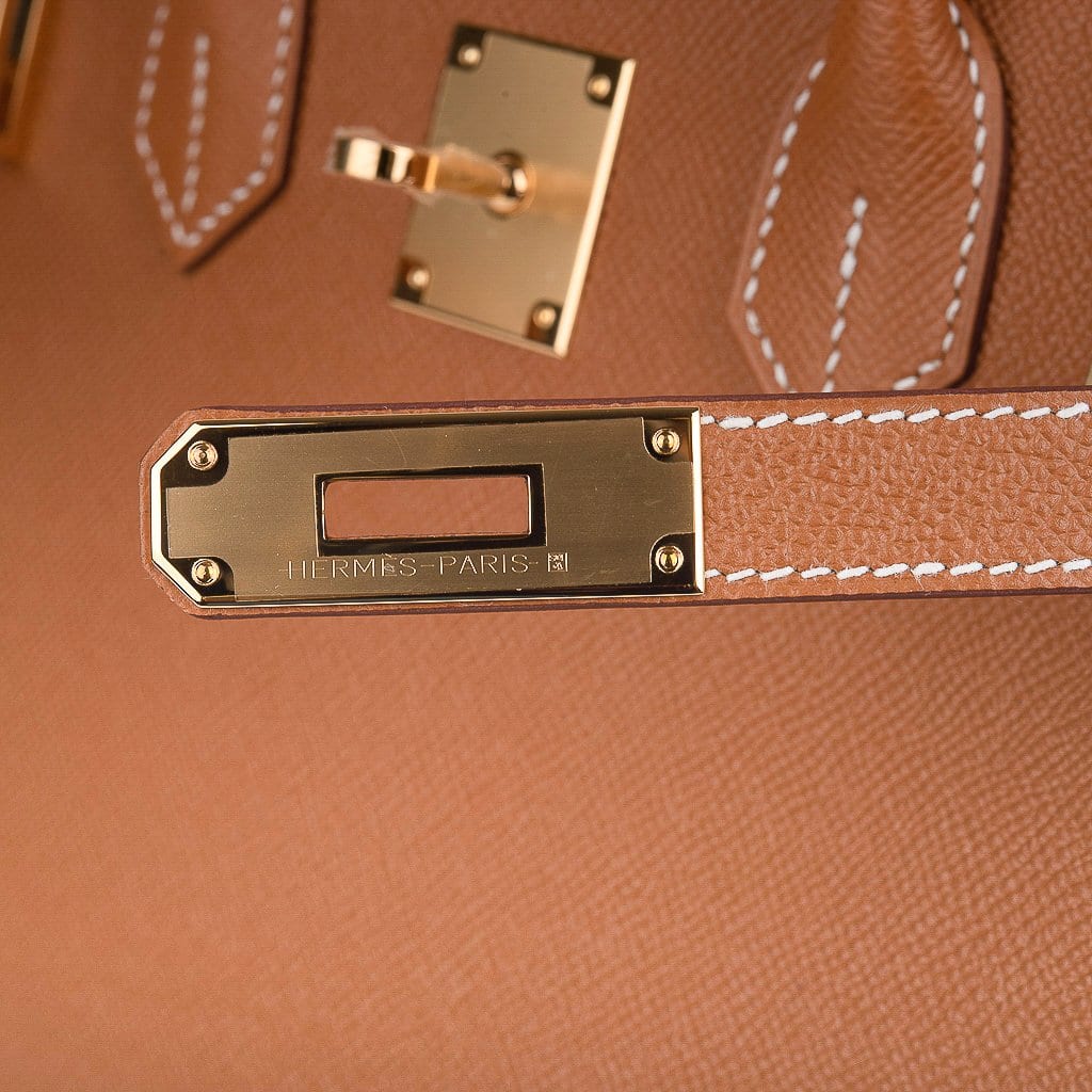 👜Birkin 30 Sellier Bag Gold Veau Graine Monsieur Laiton Limited Edition