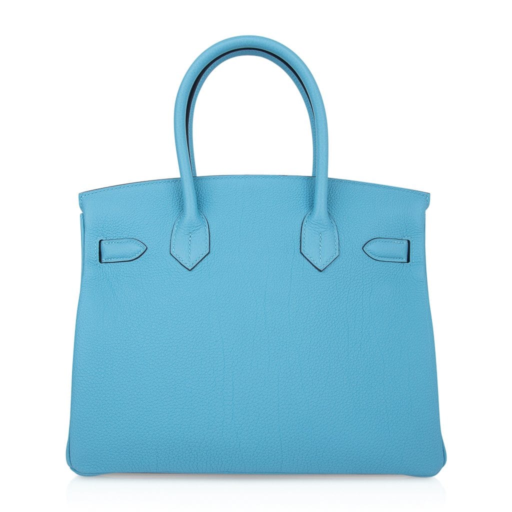 👜Birkin 30 Bag Blue du Nord Togo Leather Palladium Hardware