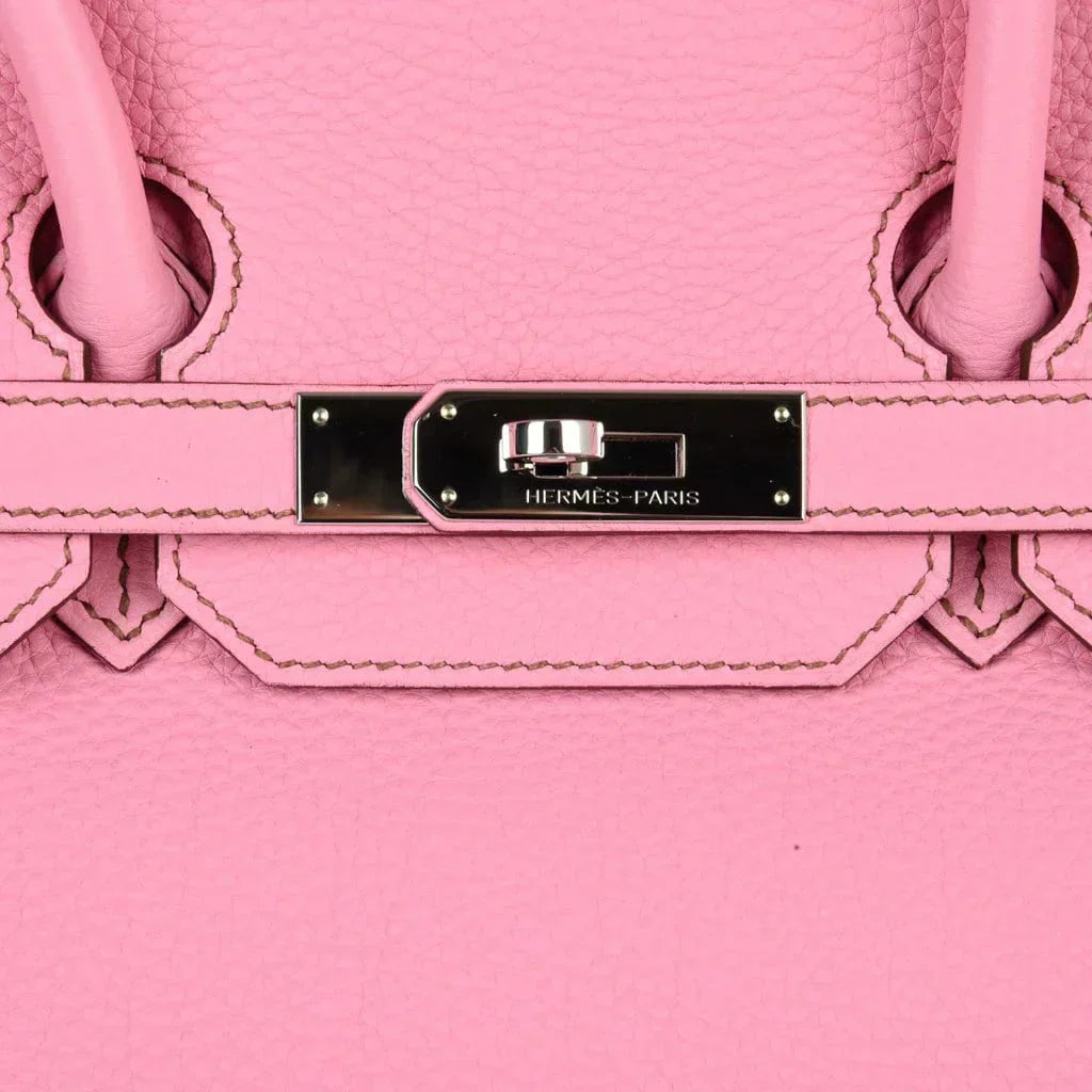 👜Birkin 35 Bag rare 5P Pink Togo Palladium Hardware