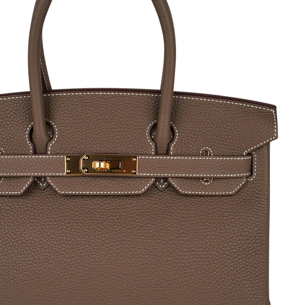 👜Birkin 30 Bag Etoupe (Taupe) Gold Hardware Togo Leather