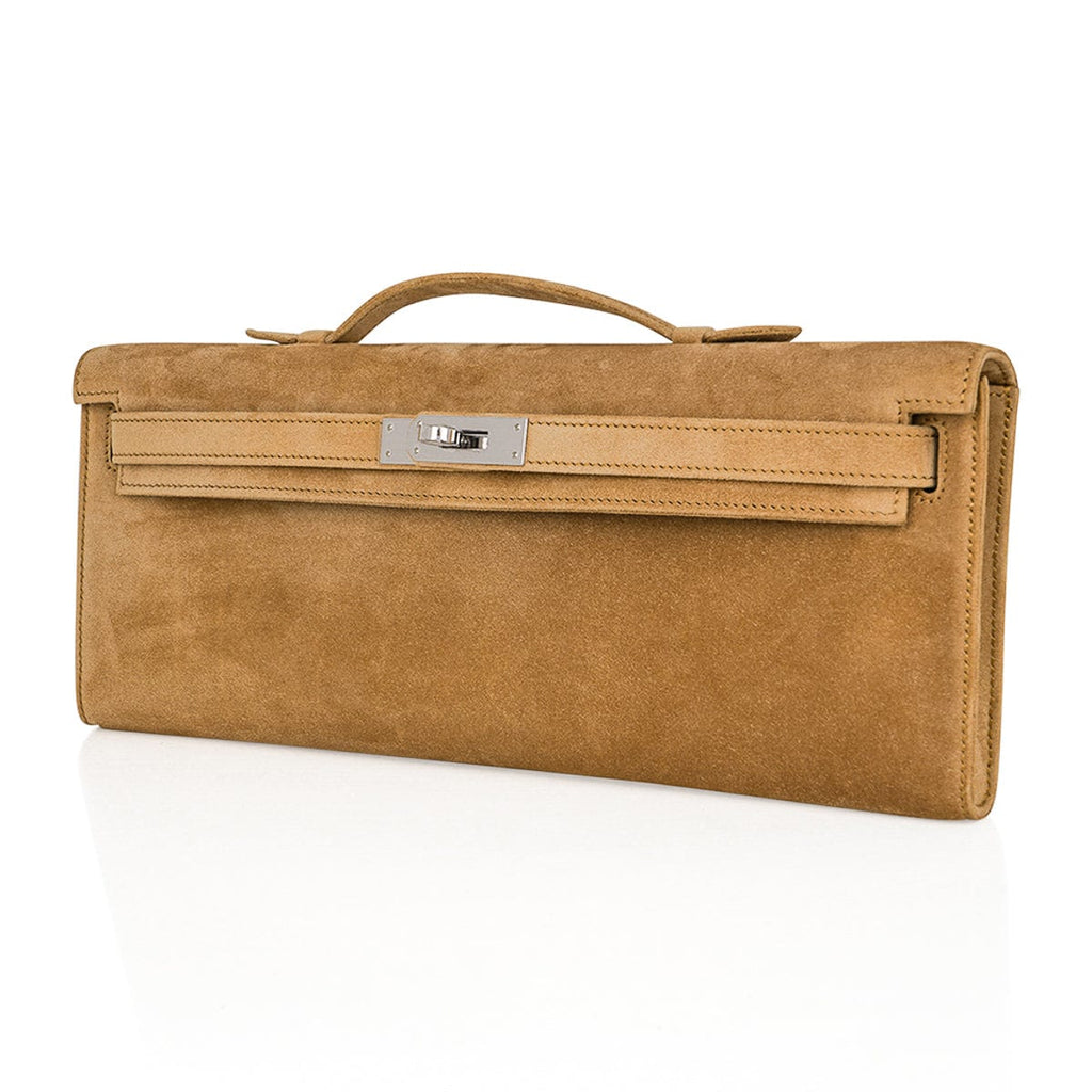 👜Limited Edition Kelly Cut Bag Ocre Doblis with Palladium Hardware