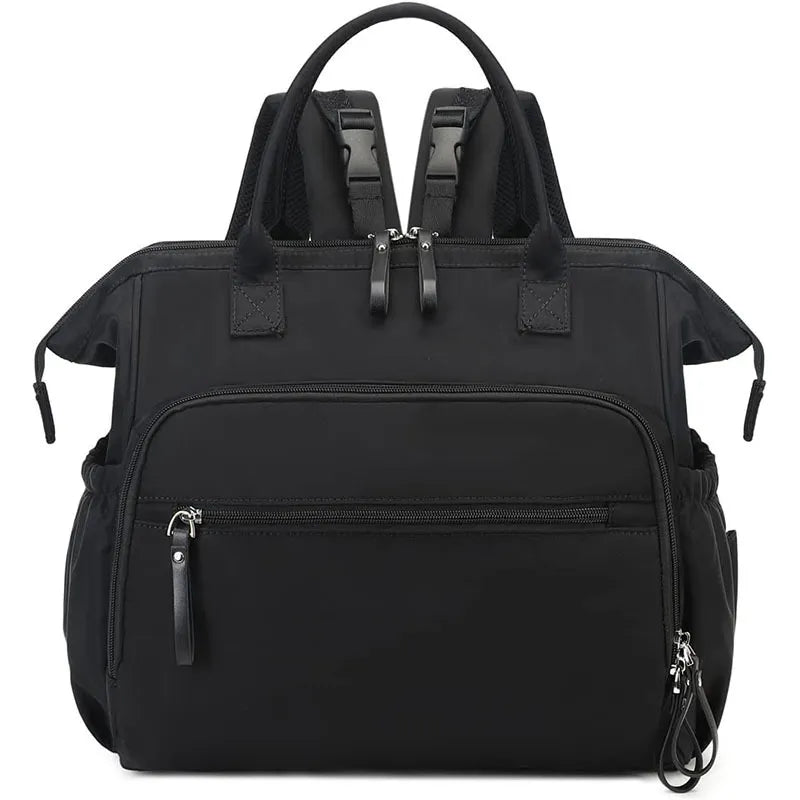 Women's Large-Capacity Cotton Diaper Bag (Convertible Backpack/Shoulder Bag) — Suitable for Parenting, Shopping, and Daily Outings