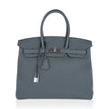 👜Birkin 35 Bag Vert Amande Togo Leather with Palladium Hardware