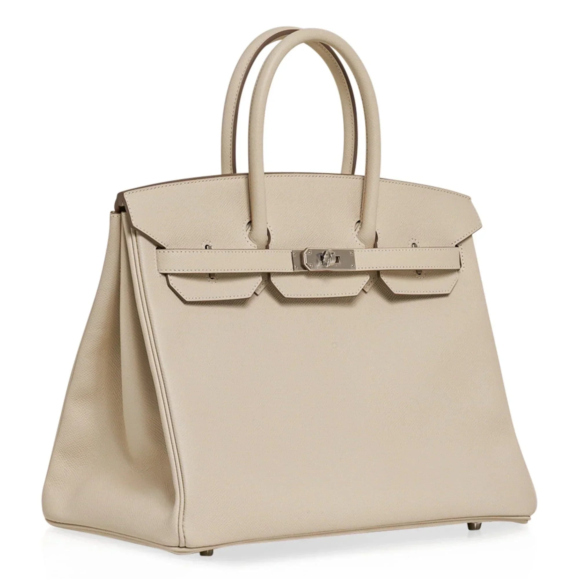 👜Birkin 35 Bag Craie Epsom Palladium Hardware