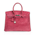👜Birkin 35 Bag Fuchsia Pink Doblis Palladium Rare