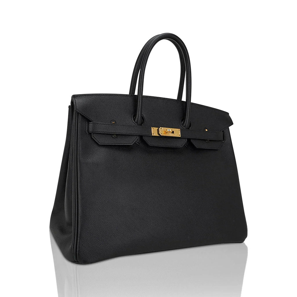 👜Birkin 35 Bag Black Epsom Leather with Gold Hardware