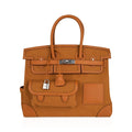 👜Limited Edition Birkin 35 Bag Cargo Sesame Toile Goeland Swift Leather with Palladium Hardware