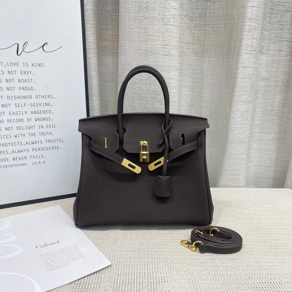 👜Birkin 25 Togo handbag is made of extremely soft calfskin