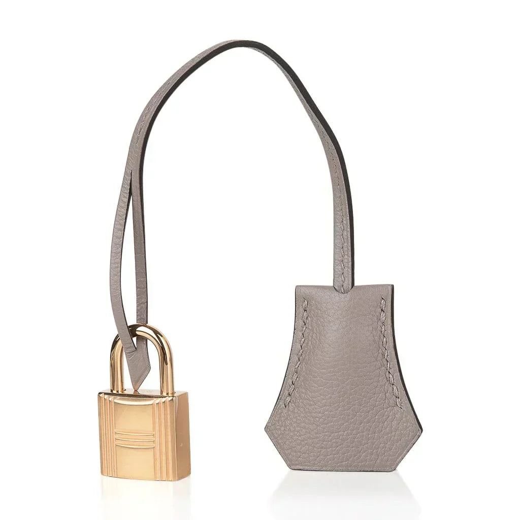 👜Birkin 25 Bag Gris Asphalte Novillo Leather Gold Hardware