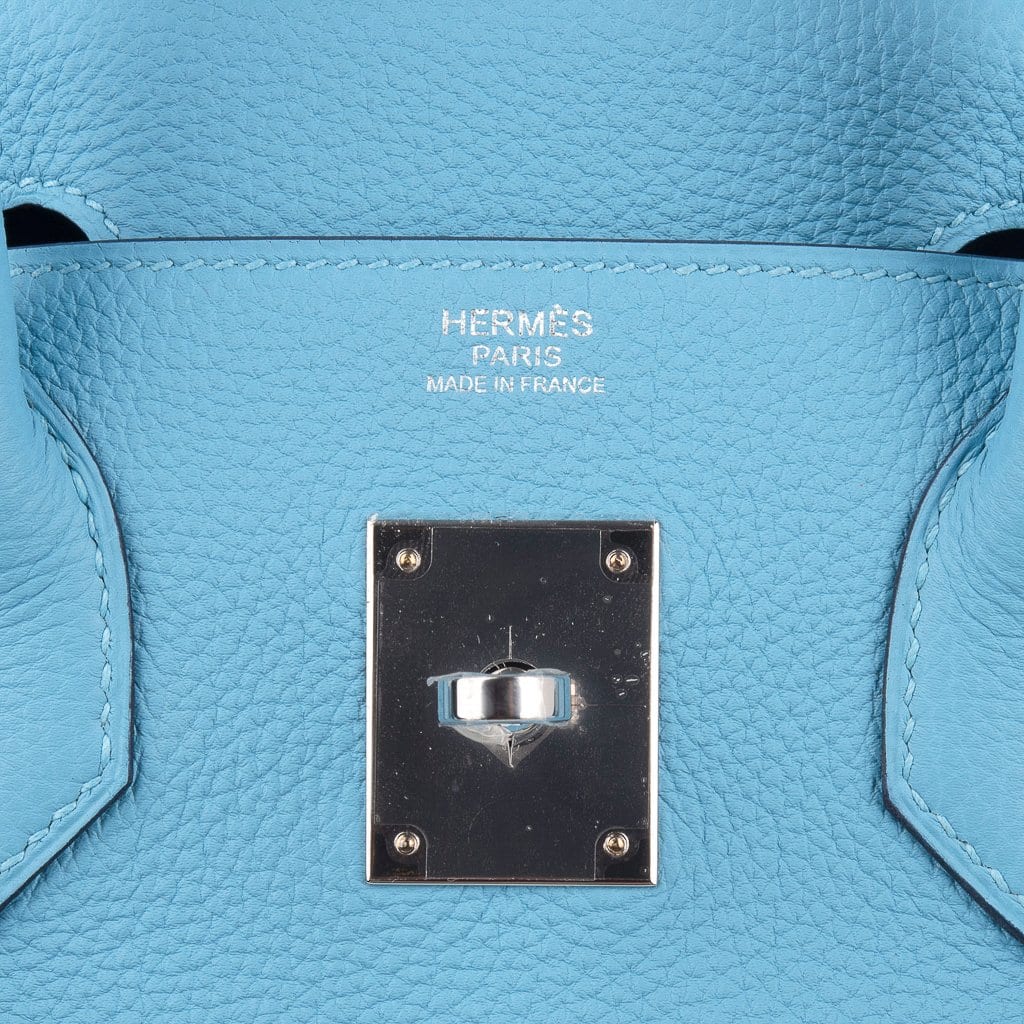 👜Birkin 30 Bag Blue du Nord Togo Leather Palladium Hardware