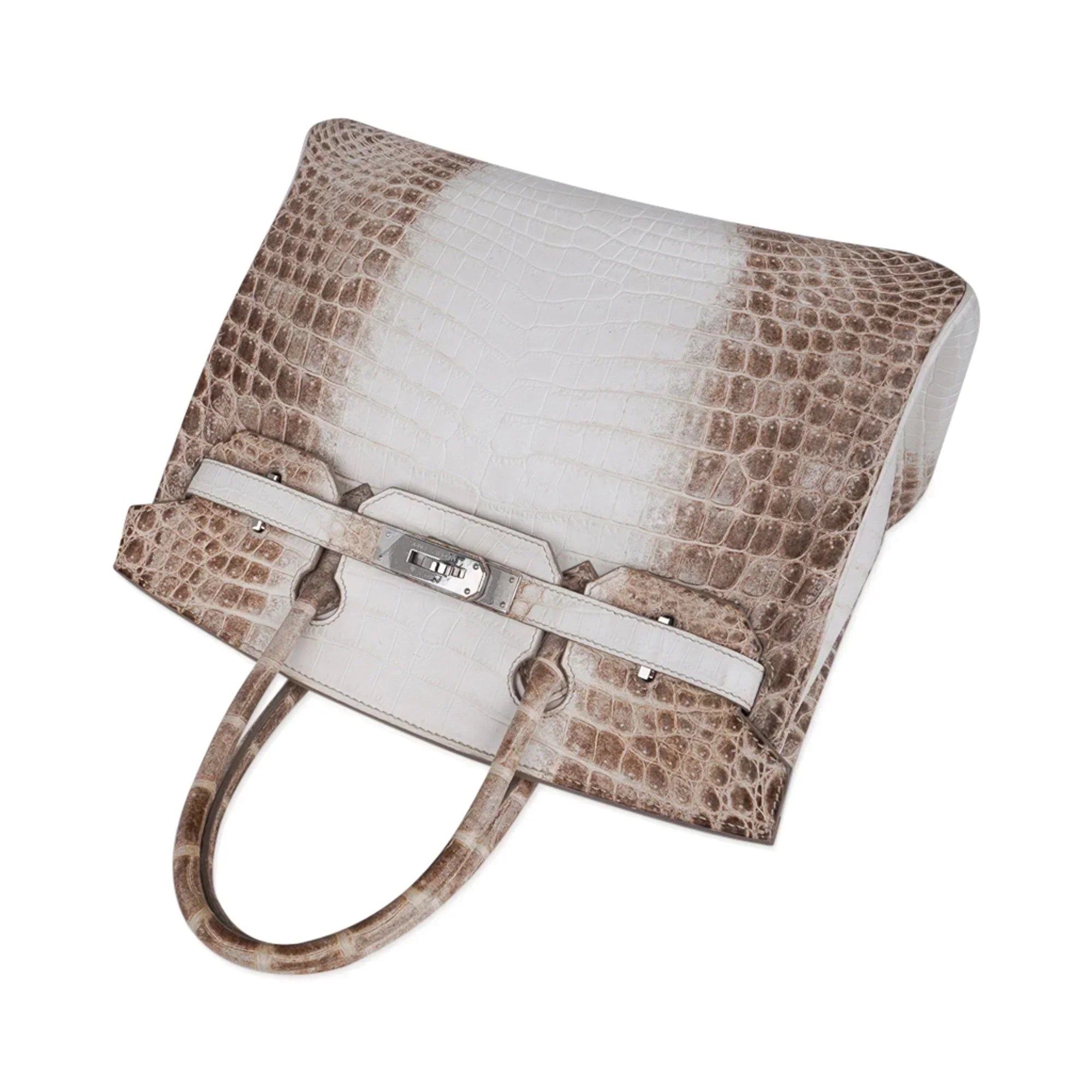 👜Birkin 30 Bag Himalaya Blanc Crocodile Palladium Hardware