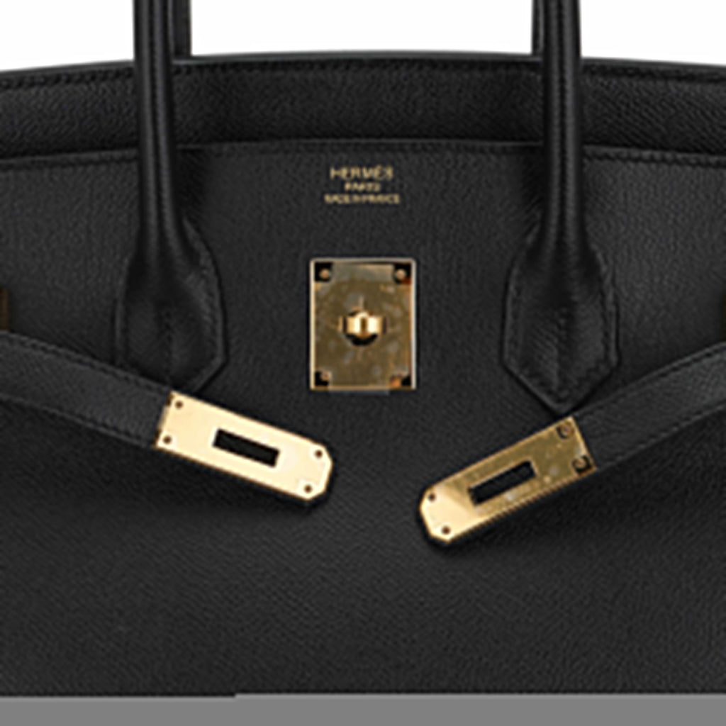 👜Birkin 35 Bag Black Epsom Leather with Gold Hardware