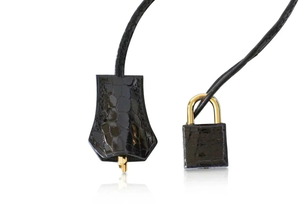 👜Birkin 35 Black Porosus Crocodile with Gold Hardware