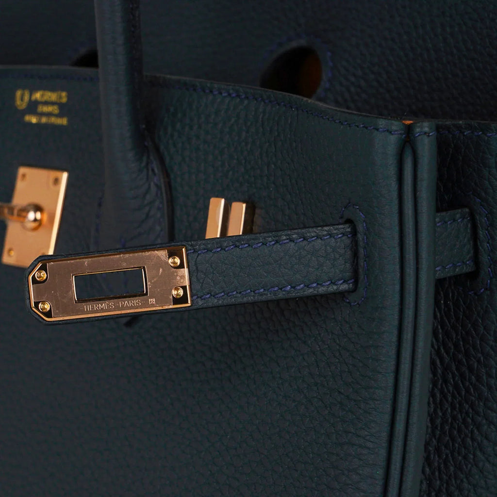 👜Special Order HSS Birkin 25 Bag Vert Cypress Togo Leather with Rose Gold Hardware