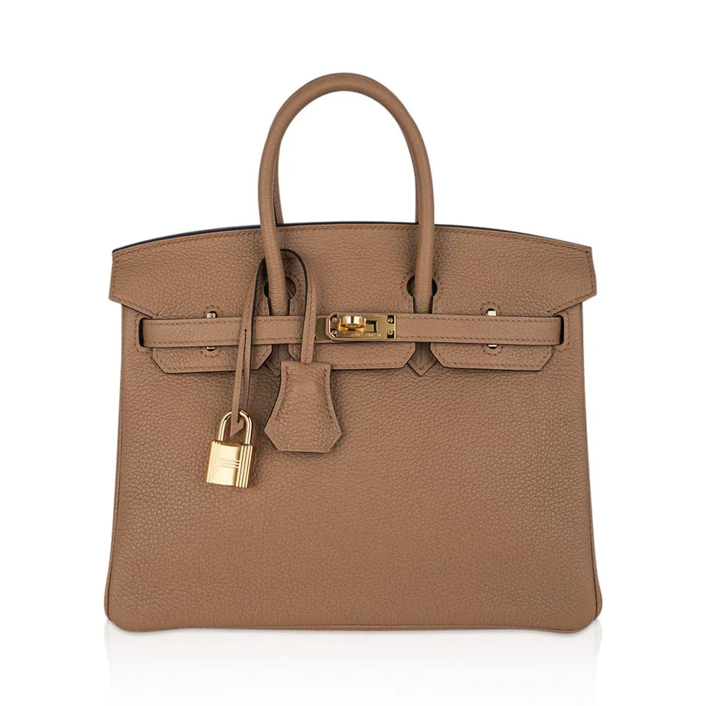 👜Birkin 25 Bag in Chai Togo Leather with Gold Hardware
