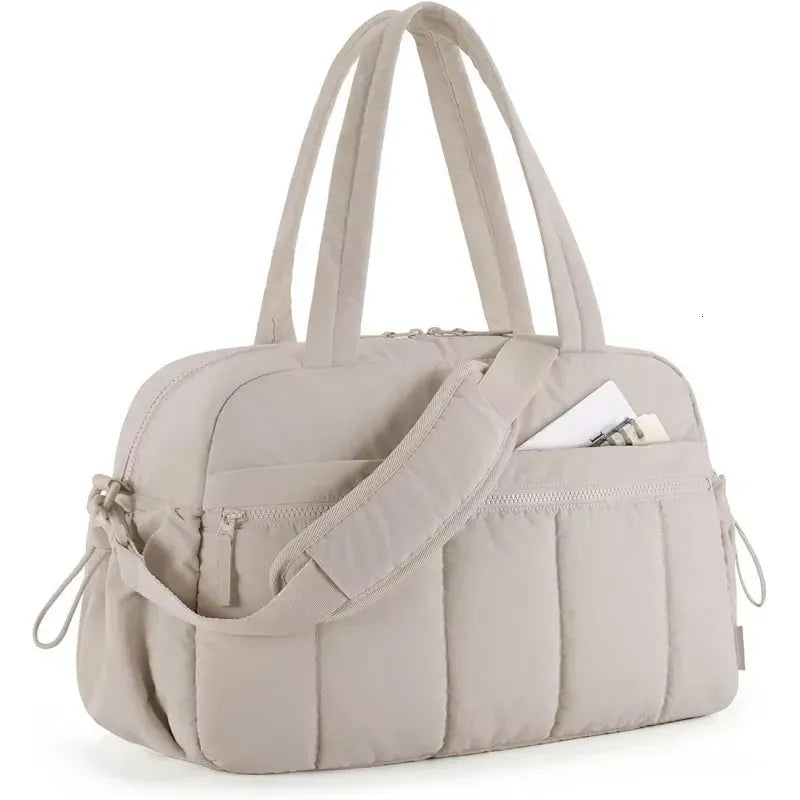 Women's Waterproof Travel/Gym/Diaper Bag – Suitable as carry-on luggage and compatible with strollers.