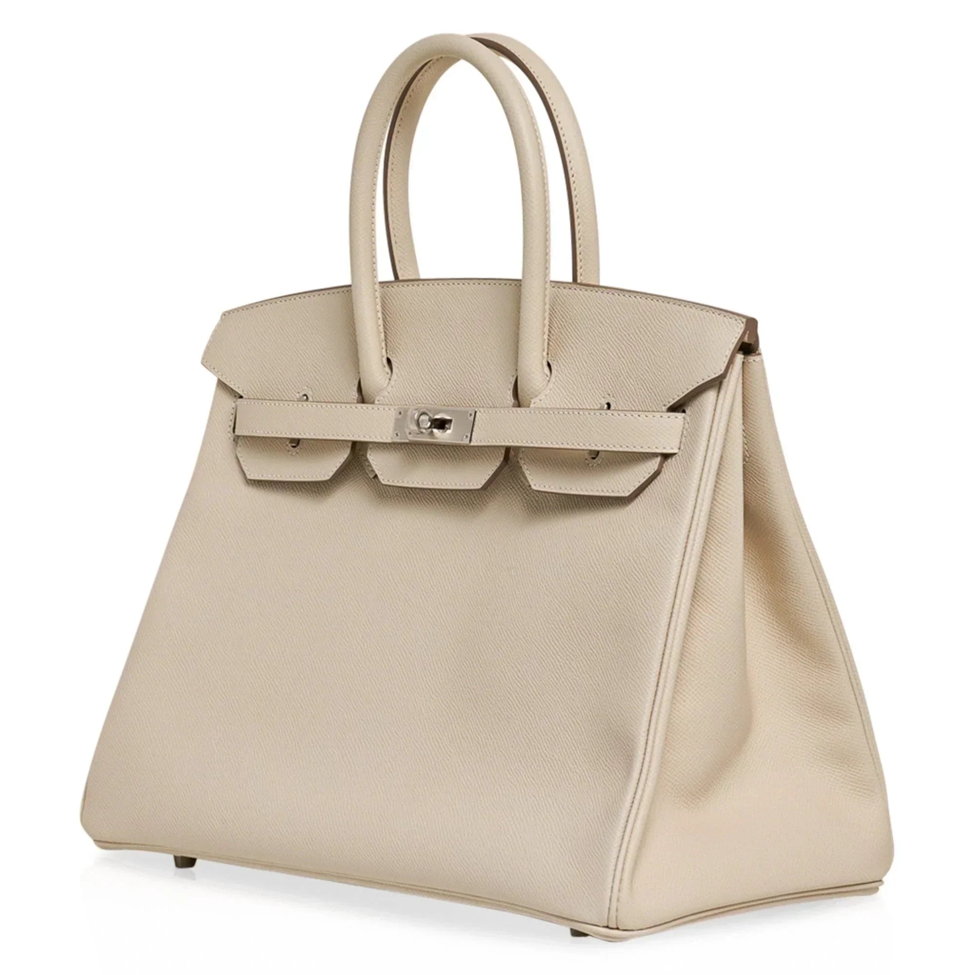 👜Birkin 35 Bag Craie Epsom Palladium Hardware