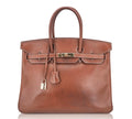 👜Vintage Limited Edition Birkin 35 Bag Fauve Barenia Leather with Gold Hardware
