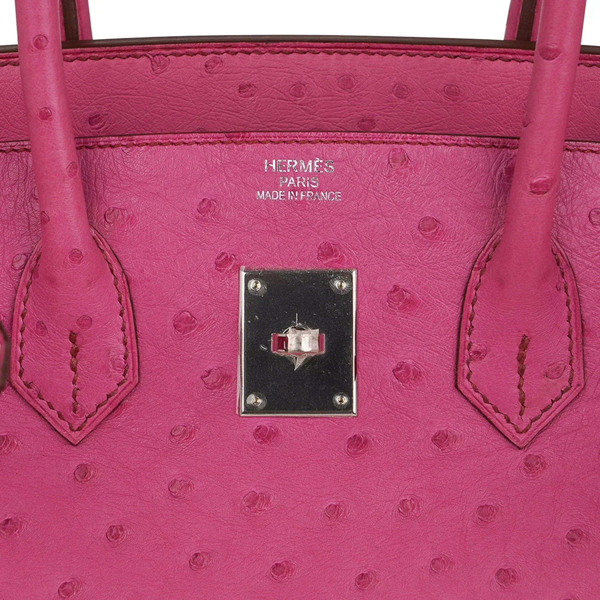 👜Birkin 35 Bag Fuchsia Ostrich Palladium Hardware
