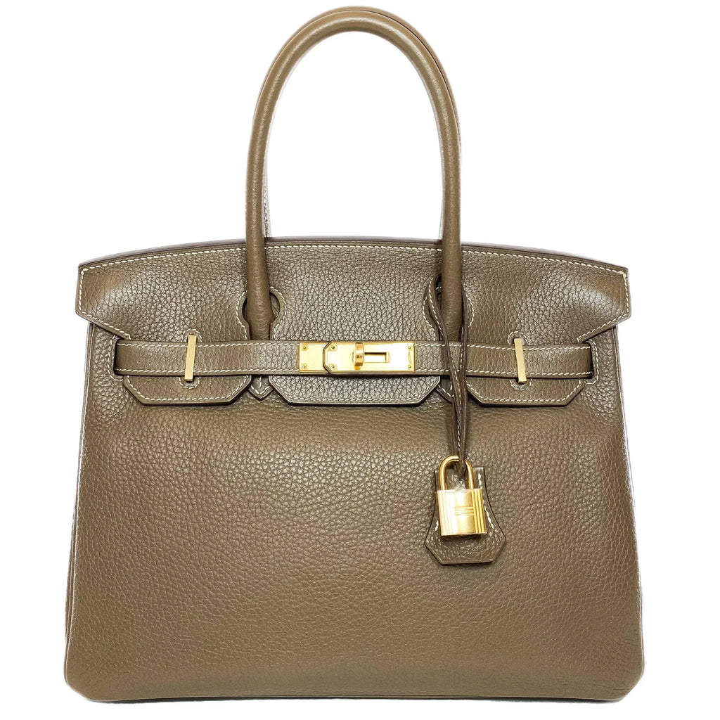 👜Birkin bag made of extremely Togo Birkin 30 Etoupe