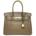 👜Birkin bag made of extremely Togo Birkin 30 Etoupe