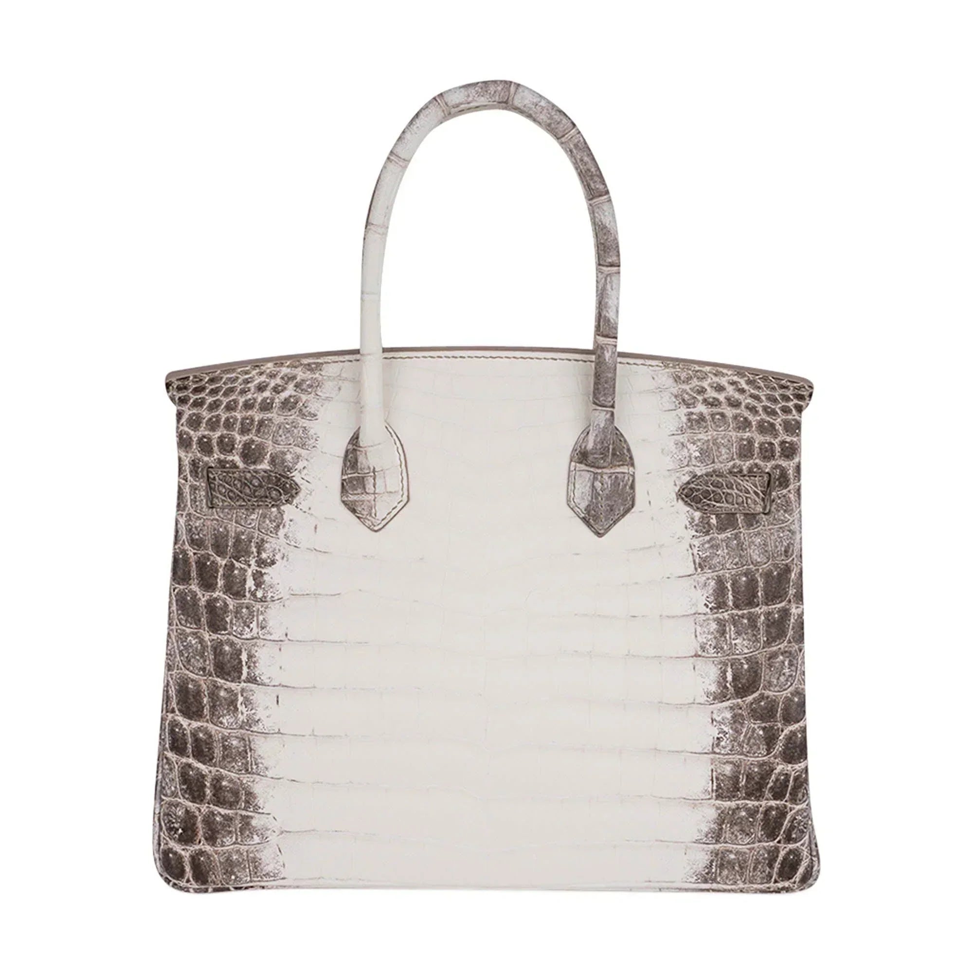 👜Birkin 30 Bag Diamond Himalaya Blanc Matte Niloticus Crocodile with 18k White Gold Hardware